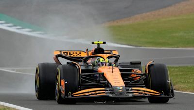 F1 British Grand Prix LIVE: Times as George Russell retires with Lando Norris leading thrilling race as rainy Silverstone