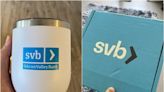 Sellers on eBay are trying to auction off Silicon Valley Bank-branded merch, including a cardboard box for $201 and a wine cooler for $42
