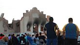 What is left of 2 Douglas, Arizona, churches burned by arsonist?