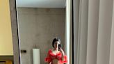 Kourtney Kardashian Shows Off Her Post-Baby Body in Red Hot Valentine’s Day Lingerie