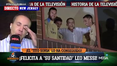 Cristóbal Soria rompe a llorar tras estar junto a Leo Messi en el día de su cumpleaños