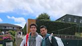 Machi Zeitune fue el elegido para la foto con Djokovic en Wimbledon