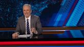 Jon Stewart mocks critics deeming his "Daily Show" return a "potential disaster for democracy"