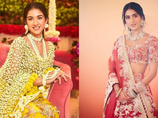 Radhika Merchant dazzles in yellow during her haldi ceremony; her unique jasmine dupatta with marigold borders steals the show - view pics