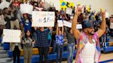 'Getcha Some': Country singer Frank Ray performs at Las Cruces middle school