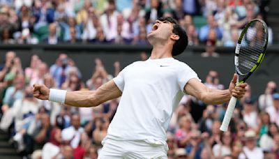 Wimbledon men's semifinals: Live updates, scores as Carlos Alcaraz advances to face Novak Djokovic or Lorenzo Musetti in final