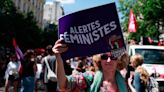 French women’s rights supporters march against far right ahead of snap polls