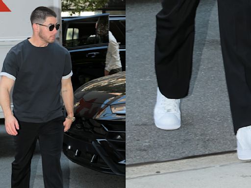 Nick Jonas Keeps It Clean in Nike Air Force 1’s in New York City