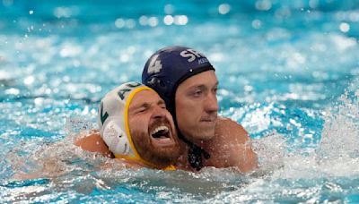 Water polo players wrestle for position at Olympics, but there is a line that rarely gets crossed