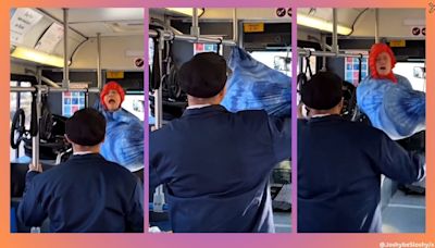 Man lounges in hammock on Los Angeles bus, refuses to remove it; video goes viral