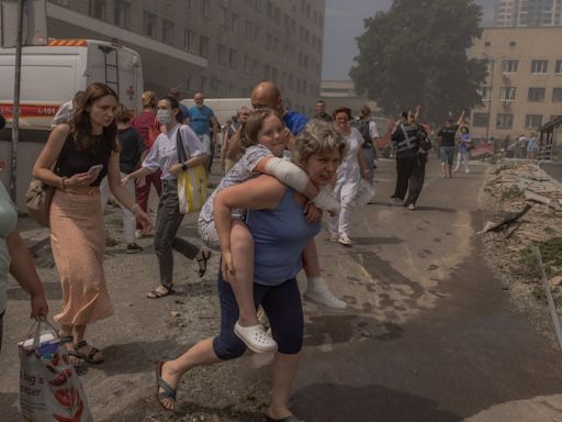 Ukraine-Russia war latest: Kyiv children’s hospital hit as death toll of Moscow’s missile attack reaches 36