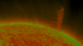 Huge solar tornado as tall as 14 Earths hurls plasma cloud into space. Here's the video.