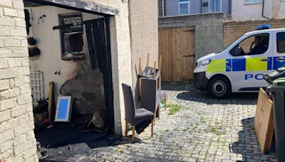 Police presence remains at Darlington property after early hours 'garden fire'