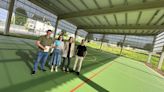 El colegio de El Berrón estrenará pista polideportiva en septiembre, con el nuevo curso