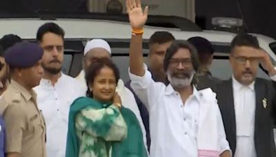 Jharkhand: Hemant Soren released from Birsa Munda Jail after HC bail order