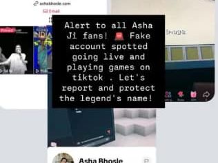 Asha Bhosle's team warns fans of fake TikTok profile, advises them to stay cautious