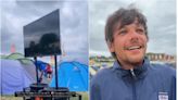‘Hero’ Louis Tomlinson brings TV to Glastonbury for England v Slovakia: ‘You are the god of this festival’