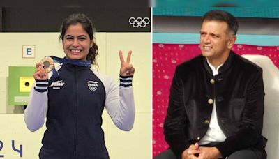 Rahul Dravid's Reaction To Manu Bhaker Wining Olympics Medal Is Pure Gold | Olympics News