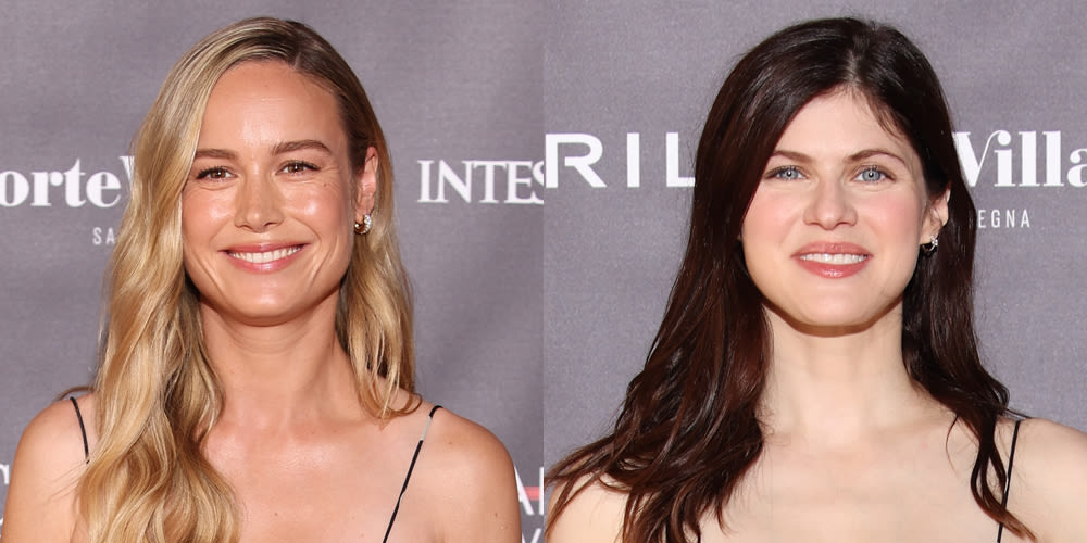 Brie Larson & Alexandra Daddario Twin in Same Polka-Dot Dress (They Even Took Pics Together!)