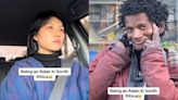 Asian woman's video of homeless man in Cape Town doing slant-eye gesture goes viral