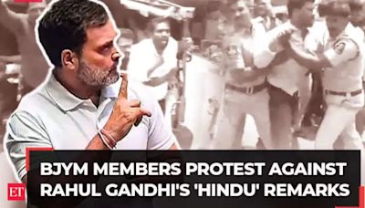 Rahul Gandhi Lok Sabha Speech: Telangana Police detains BJYM members for protesting against LoP over 'Hindu' remarks