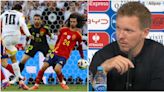 Julian Nagelsmann slams football's rules after Germany are denied penalty for Cucurella 'handball'