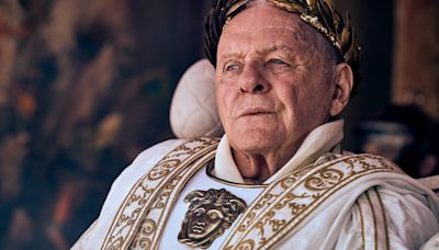 Anthony Hopkins makes Roman emperor decree on 'Those About to Die' first day: 'Silence!'