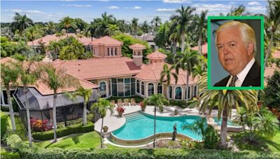 Take a peek at the late CNN, Fox anchor Lou Dobbs' stunning house for sale in West Palm