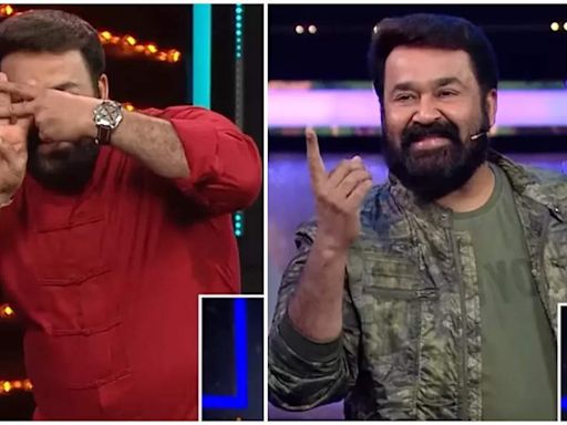 Bigg Boss surprises host Mohanlal; plays a special video of the actor's iconic moments in the show over seasons - Times of India