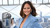 Chrissy Teigen Helps Light Up Empire State Building in NYC to Kick Off JBL Fest 2024