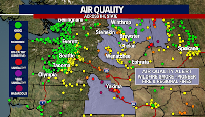 Seattle weather: Wildfire smoke moving into Western Washington