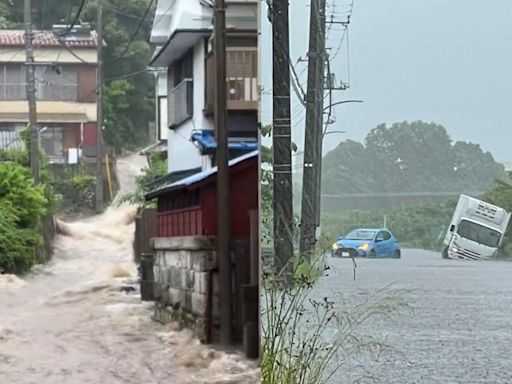 日本關東遭雨彈襲擊 靜岡「街道變瀑布傾瀉而下」萬人收避難指示