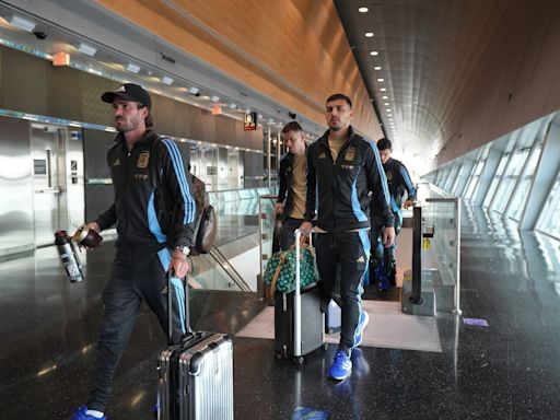 La selección argentina llegó a Miami para los amistosos previos a la Copa América