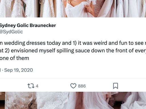 30 Too-Real Tweets About Wedding Dress Shopping