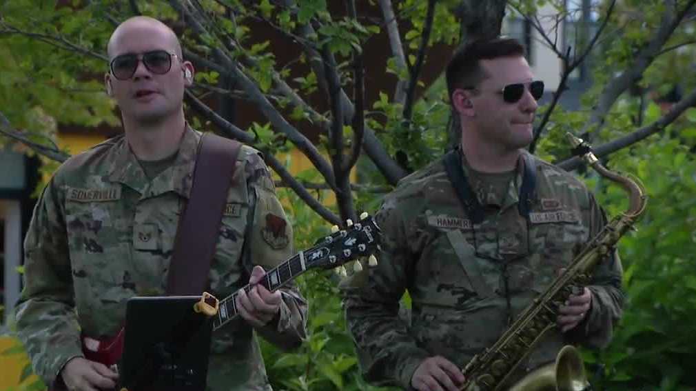 United States Air Force Heartland of America rock band, Omaha Symphony perform at Fourth of July celebration