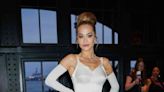 Rita Ora Looked Like an Old Hollywood Bride in a Plunging White Gown and Matching Opera Gloves