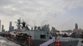 首次對外公開展示 共軍「邯鄲艦」停泊青島港