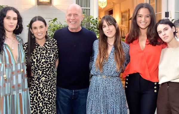 Demi Moore and Emma Heming Team Up for Father's Day Tribute to Bruce Willis