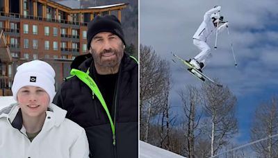 John Travolta Applauds Son Ben's Ski Skills with New Video of Him Hitting the Slopes: 'I'm So Proud'