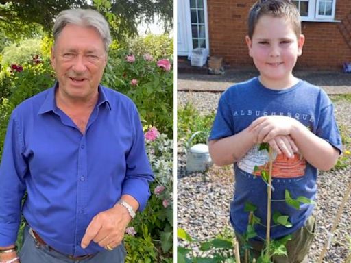 Alan Titchmarsh's inspirational video message to budding 9-year-old greengrocer