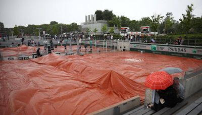 La lluvia provoca la primera interrupción de partidos en este Roland Garros