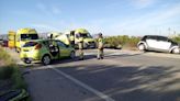Ocho heridos en dos accidentes de tráfico en Mazarrón y Murcia