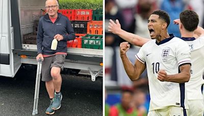 Milkman's very funny note about changing delivery time for England Euros final