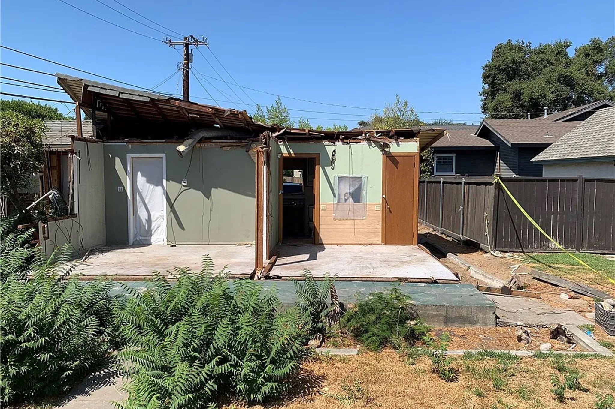 L.A.-area ‘miracle’ home that was crushed by a tree is on the market for $500K