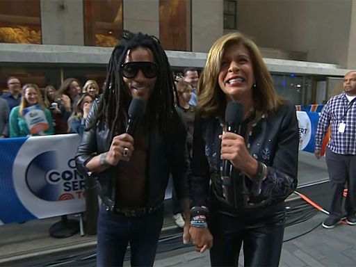 Jenna Bush Hager Tries to Set Lenny Kravitz Up with Hoda Kotb After They Hold Hands on the 'Today' Show