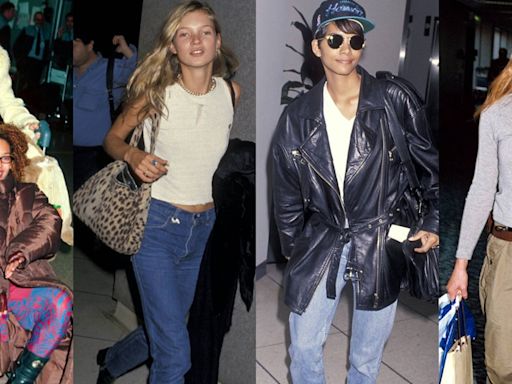 An Ode to the Best ’90s Celebrity Airport Style
