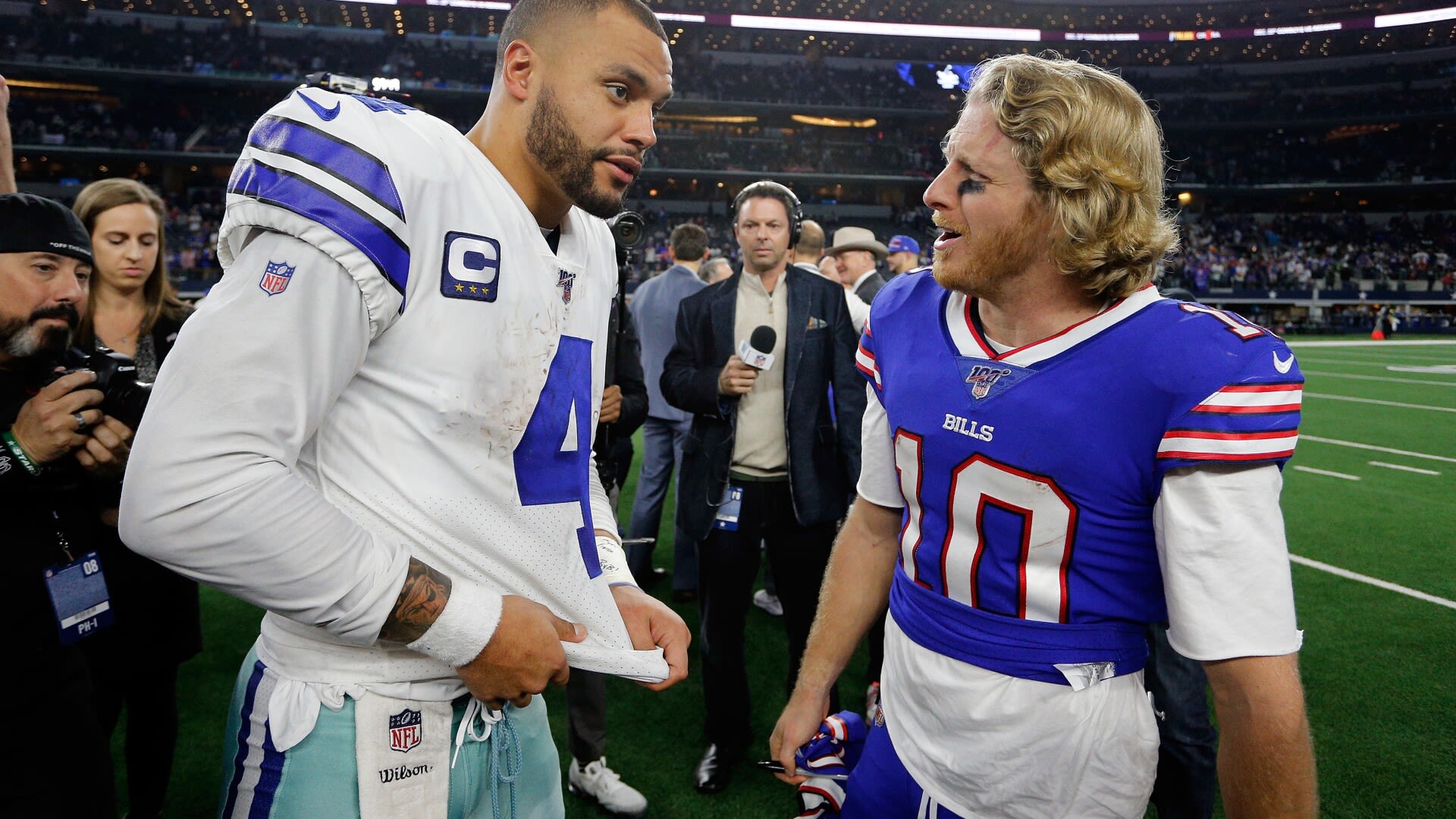 CeeDee Lamb bristles at training input from Cole Beasley