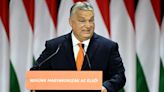 Hungarian PM asks audience to help "occupy Brussels" in his celebratory speech