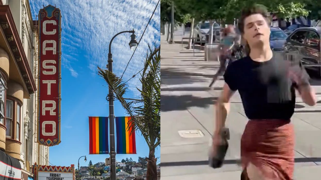 Nudists in the Castro save tourist from 'crazy pirate' with blowtorch using mean right hook