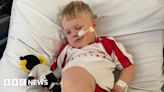 Derby County fan, 3, starts to use arm again after stroke